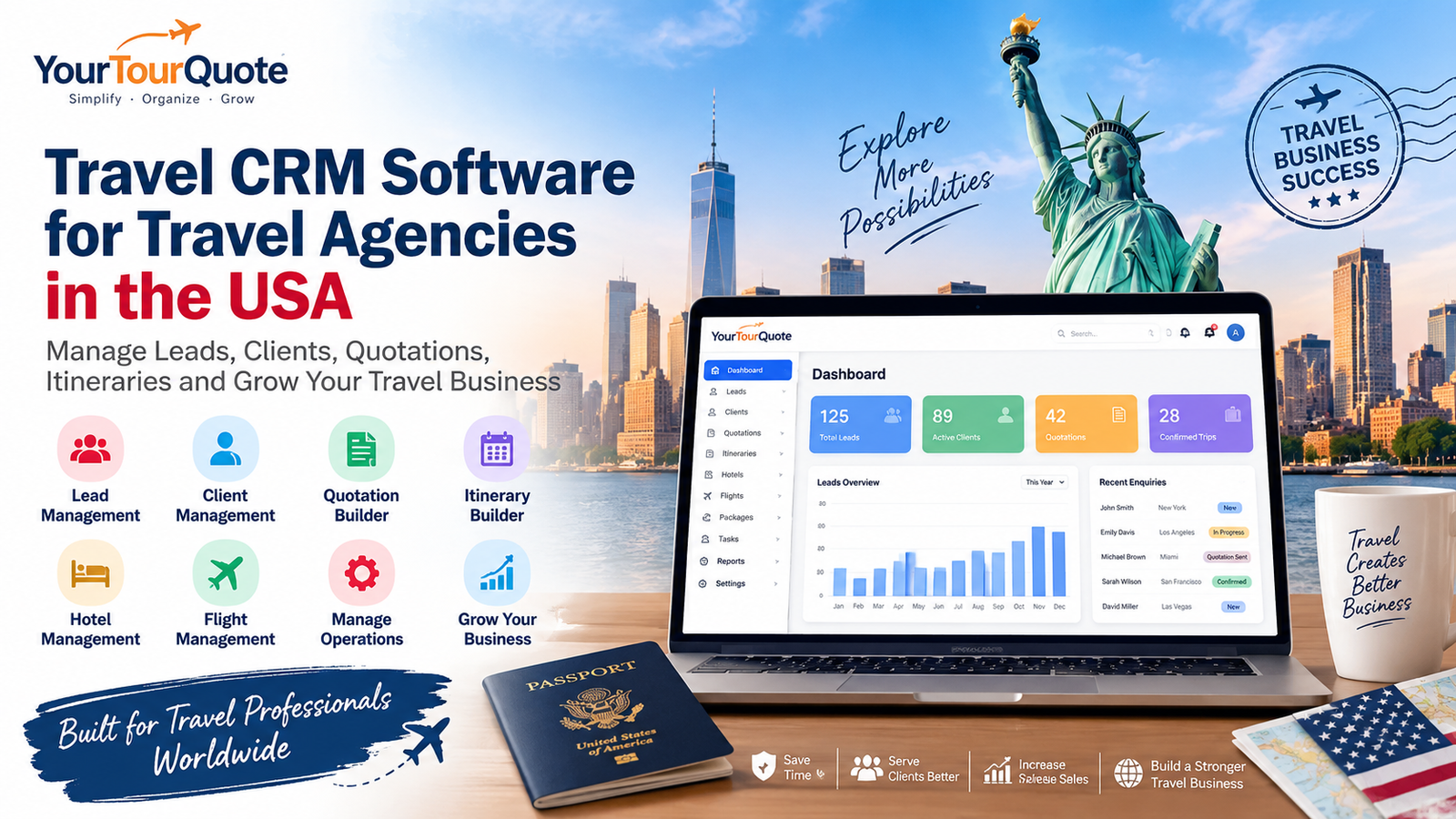 Best Travel CRM Software for Travel Agencies in the USA